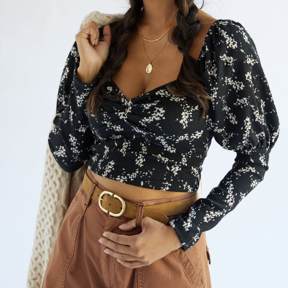 *Anthropologie Floral Sweetheart Blouse